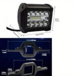 Car LED Light Set with Hook Mounting Brackets 10.16cm 3-Row – Lamp Kit (Battery Not Included) - Image 4