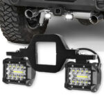 Car LED Light Set with Hook Mounting Brackets 10.16cm 3-Row – Lamp Kit (Battery Not Included)
