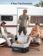 AstroAI 12 Volt Car Refrigerator, 12V Portable Freezer Camping Fridge Cooler (-4℉~68℉) with 12/24V DC & 110V AC for Car, RV, Truck, Van, Boat for Camping, Travel, Fishing Outdoor - Image 2