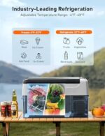 AstroAI 12 Volt Car Refrigerator, 12V Portable Freezer Camping Fridge Cooler (-4℉~68℉) with 12/24V DC & 110V AC for Car, RV, Truck, Van, Boat for Camping, Travel, Fishing Outdoor - Image 4