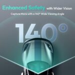 Botslab Dash Cam HK30 Pro, Sleek and Mini Design Dash Cam for Cars 3MP 1296p 2K Resolution, 140° Wide Viewing Angle, Emergency Recording Locked, WiFi, App Support, Parking monitoring, Easy DIY Setup - Image 3