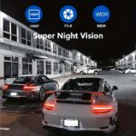 BCUOZ 3-Lens Car Dashcam with 1080P Front & 480P Interior/Rear Cameras – Night Vision, Loop Recording, Parking Monitor, IR Night Vision, Video Recorder, Car DVR Accessories (32 GB Memory Card Included) - Image 4