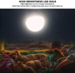 BROLEO Solar Generator, 6000mah Portable Power Station with Solar Panel, LED Lights, MP3, FM Radio, DC & USB Ports, Outdoor Backup Lithium Battery for Camping, Home, RV, Emergency Backup - Image 5