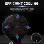 Circular LED work light strip 7-inch 150W lens, high-brightness off-road SUV, modified vehicle, truck searchlight, roof spotlight, motorcycle trailer, tdp, for jeep headlight 1pc - Image 8