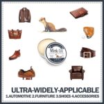 All-Natural Leather Cream, Leather Conditioner Cleaner, 3.52 Oz Mink Oil Kit With Sponge, Waterproof Soften Brighten Restore Car Interior Shoe Boot, Saddle, Jacket, Purse, Glove, Vinyl - Image 6