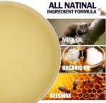 All-Natural Leather Cream, Leather Conditioner Cleaner, 3.52 Oz Mink Oil Kit With Sponge, Waterproof Soften Brighten Restore Car Interior Shoe Boot, Saddle, Jacket, Purse, Glove, Vinyl - Image 2