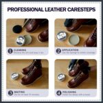 All-Natural Leather Cream, Leather Conditioner Cleaner, 3.52 Oz Mink Oil Kit With Sponge, Waterproof Soften Brighten Restore Car Interior Shoe Boot, Saddle, Jacket, Purse, Glove, Vinyl - Image 4