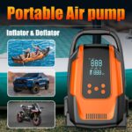 150 PSI Portable Heavy-Duty Dual Pump Air Compressor with Digital Display, Advanced Multi-Functional Inflator for Cars, Trucks, Boats, RVs, and Sports Equipment, Featuring Rapid Inflation, Low Noise Operation, and Durable Design for Professional and Personal Use - Image 10