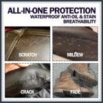 All-Natural Leather Cream, Leather Conditioner Cleaner, 3.52 Oz Mink Oil Kit With Sponge, Waterproof Soften Brighten Restore Car Interior Shoe Boot, Saddle, Jacket, Purse, Glove, Vinyl - Image 3