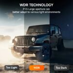 BCUOZ 3-Lens Car Dashcam with 1080P Front & 480P Interior/Rear Cameras – Night Vision, Loop Recording, Parking Monitor, IR Night Vision, Video Recorder, Car DVR Accessories (32 GB Memory Card Included) - Image 7