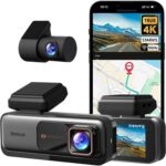Botslab 4K Dash Cam Front and Rear, 170° Ultra Wide Dashcam with ADAS, Night Vision, 24/7 Parking Mode, Sony IMX415 Sensor, WDR, Free 64GB SD Card, 5G/2.4G WiFi, Built-in GPS, Loop Recording