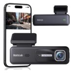Botslab Dash Cam HK30 Pro, Sleek and Mini Design Dash Cam for Cars 3MP 1296p 2K Resolution, 140° Wide Viewing Angle, Emergency Recording Locked, WiFi, App Support, Parking monitoring, Easy DIY Setup