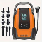 150 PSI Portable Heavy-Duty Dual Pump Air Compressor with Digital Display, Advanced Multi-Functional Inflator for Cars, Trucks, Boats, RVs, and Sports Equipment, Featuring Rapid Inflation, Low Noise Operation, and Durable Design for Professional and Personal Use - Image 6