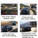 BCUOZ 3-Lens Car Dashcam with 1080P Front & 480P Interior/Rear Cameras – Night Vision, Loop Recording, Parking Monitor, IR Night Vision, Video Recorder, Car DVR Accessories (32 GB Memory Card Included) - Image 6